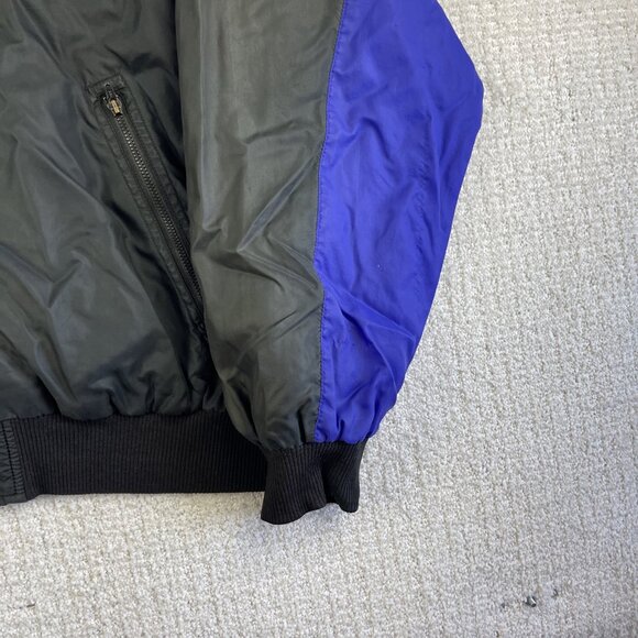 VTG 90s Nike Purple Gold Black Color Block Hooded Windbreaker Jacket Men Read* - Picture 6 of 16